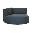Natadora Slipper Left Chaise Sofa - Dark Teal