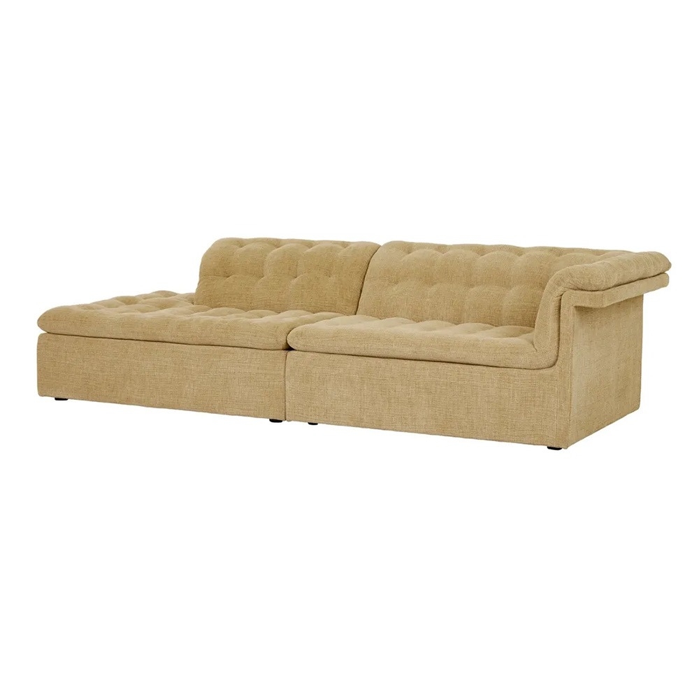 Natadora Furrow 3-Seater Left Open End Sofa - Toffee Sherpa