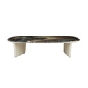 Nido Marble Coffee Table - Matt Storm Marble - Porcelain