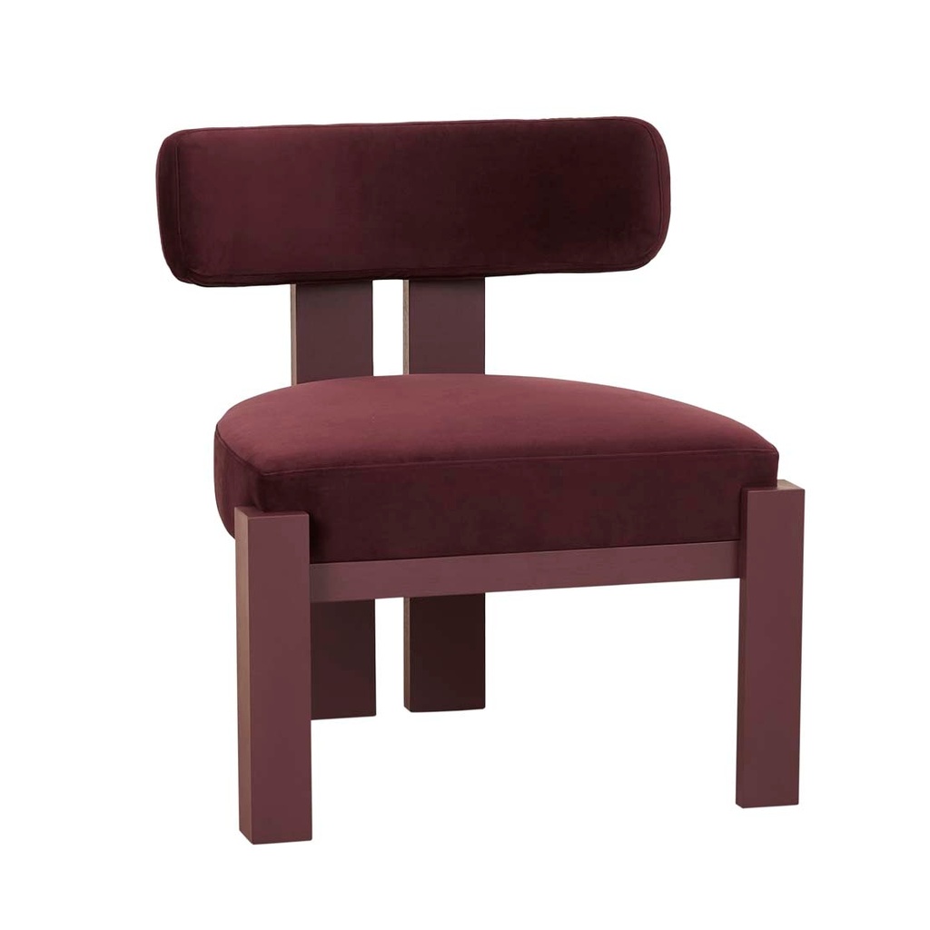 [NINETTE-OCCASIONAL-CHAIR-PLUM-VELVET-SHIRAZ-CH-NINE-OCC-SHIRAZ] Ninette Occasional Chair - Plum Velvet - Shiraz
