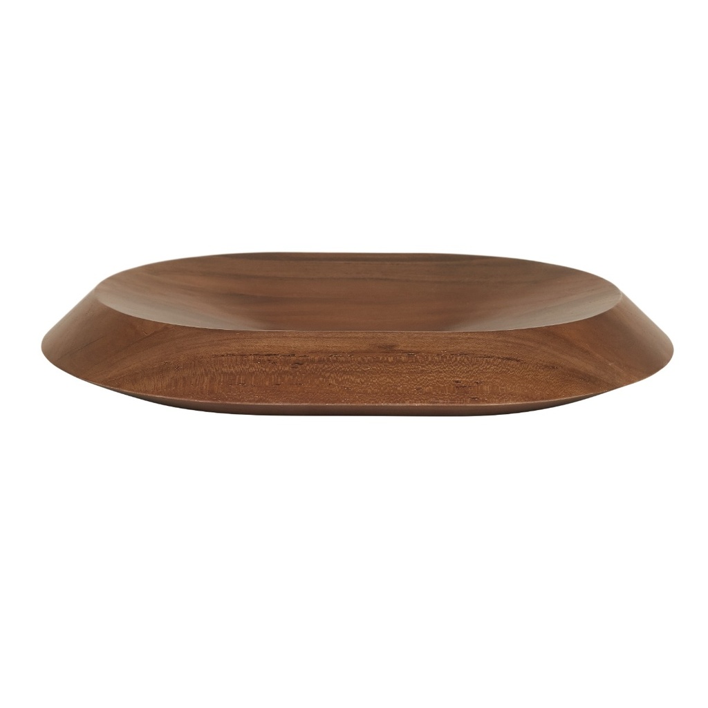 [NOMA-BEVEL-OVAL-BOWL-LARGE-MOCHA-TEAK-DEC-NOMA-BEV-OVL-LG-BOWL] Noma Bevel Oval Bowl Large - Mocha Teak