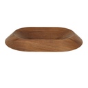 Noma Bevel Oval Bowl Small - Mocha Teak