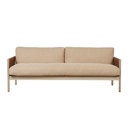 Normandy Linear 3 Seater Sofa - Sesame - Aged Teak
