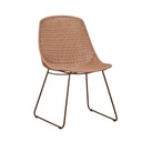 Normandy Sleigh Dining Chair - Sunkiss Weave - Bronze