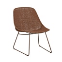 Normandy Sleigh Occasional Chair - Brique Weave - Brique