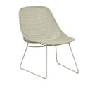 Normandy Sleigh Occasional Chair - Misty Breeze Weave - Misty Breeze