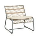 Normandy Twist Occasional Chair - Rye - Sky Aluminium