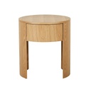 Oberon Crescent Bedside - Natural Ash