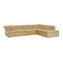 Natadora Furrow Centre Sofa - Toffee Sherpa