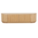 Oberon Crescent Entertainment Units - Natural Ash