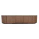 Oberon Crescent Entertainment Units - Smoked Ash