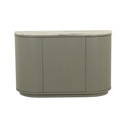 Oberon Crescent Marble Storage Unit - Marine Marble - Thyme