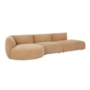 Natadora Slipper Left Chaise Sofa - Yak Sherpa