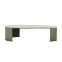 Oberon Curve Marble Coffee Table - Marine Marble - Thyme