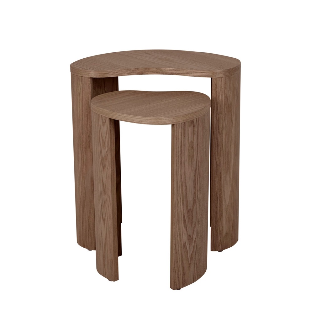 [OBERON-CURVE-NEST-OF-2-SIDE-TABLES-SMOKED-ASH-LT-OBER-CRV-S2] Oberon Curve Nest of 2 Side Tables - Smoked Ash
