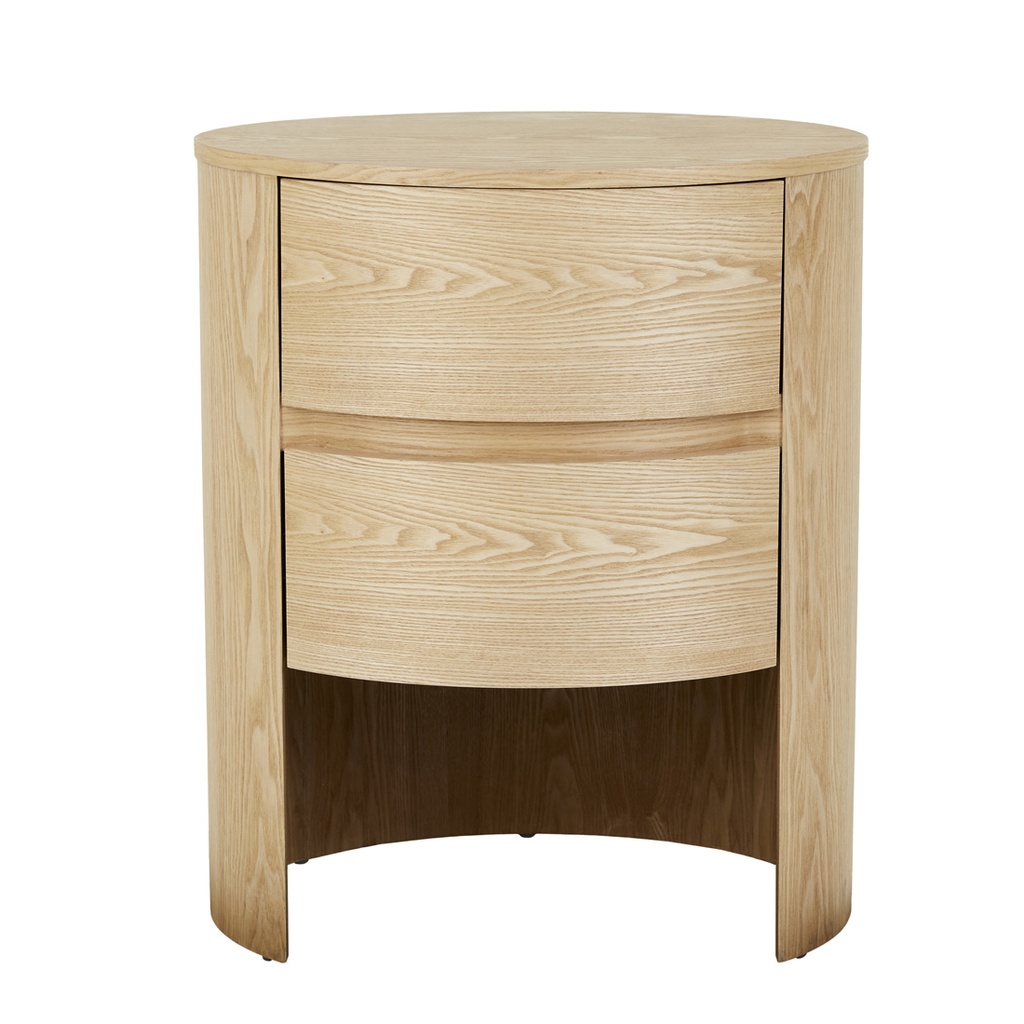 Oberon Lune Bedside - Natural Ash