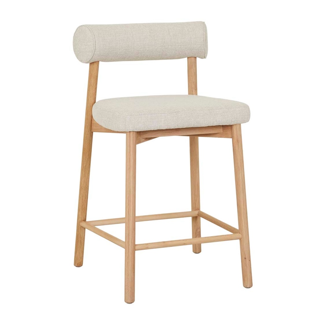 Olsen Barstool - Sandcastle Tweed - Light Oak