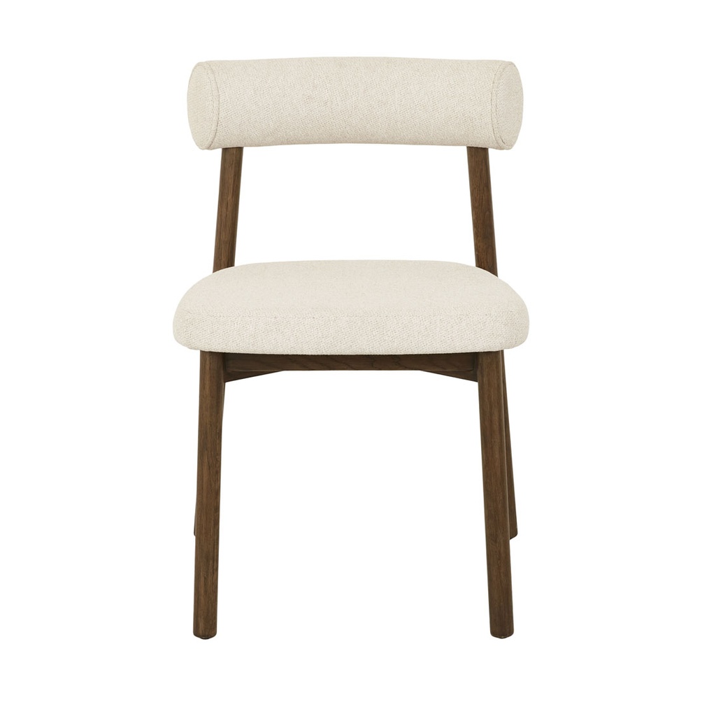 [OLSEN-DINING-CHAIR-ALMOND-MEAL-CHOCOLATE-OAK-CH-OLSEN2-CHOCOLATE-OAK] Olsen Dining Chair - Almond Meal - Chocolate Oak