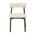 Olsen Dining Chair - Almond Meal - Chocolate Oak