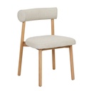 Olsen Dining Chair - Sandcastle Tweed - Light Oak