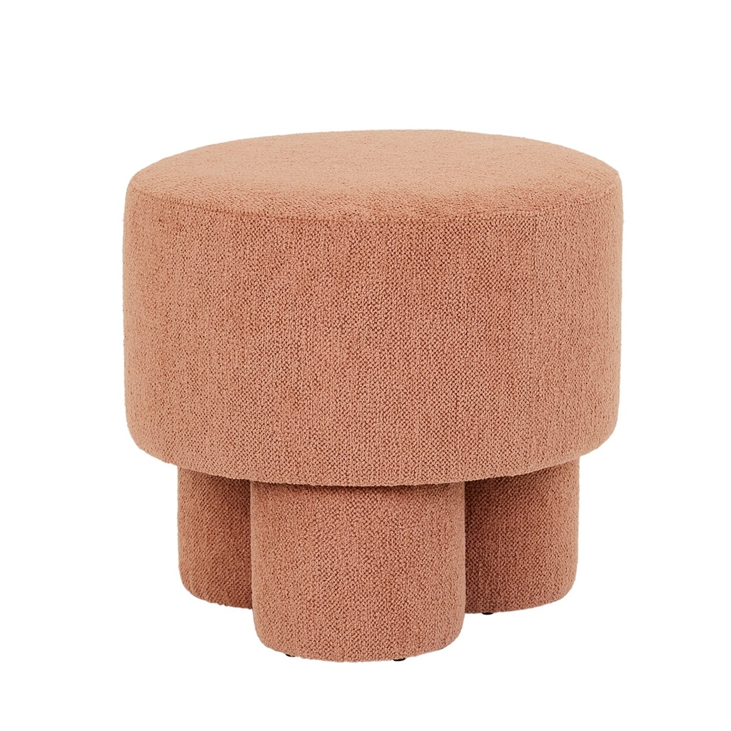 Cade Ottoman - Coral