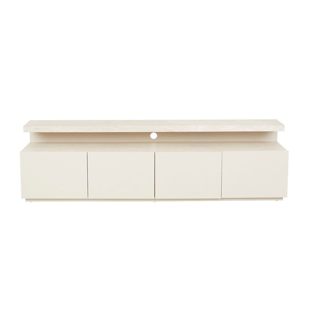 Float Entertainment Unit - Natural Travertine - Shell