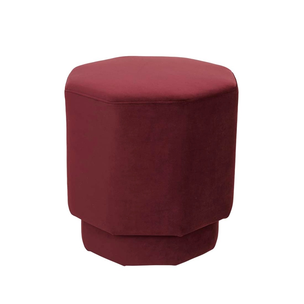 Octavius Ottoman - Plum Velvet