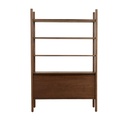 Owen Drawer Shelving Unit - Mocha Oak