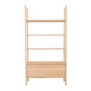 Owen Drawer Shelving Unit - New Oak