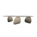 Dali Lustre Coffee Table - Aged Silver