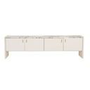 Pearce Entertainment Unit - Matt Ocean Marble - Bone