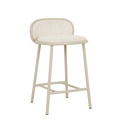 Pebble Barstool - Frosted Beige - Matt Cashmere