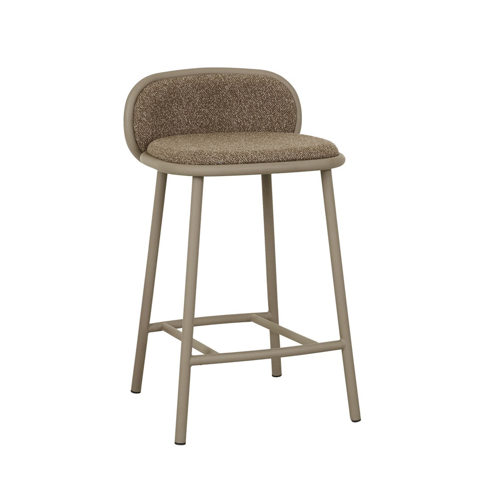 [PEBBLE-BARSTOOL-SHIITAKE-MATT-LATTE-BS-PEB-X-MATT-LATTE] Pebble Barstool - Shiitake - Matt Latte