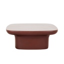 Petra Bend Coffee Table - Burgundy Glaze