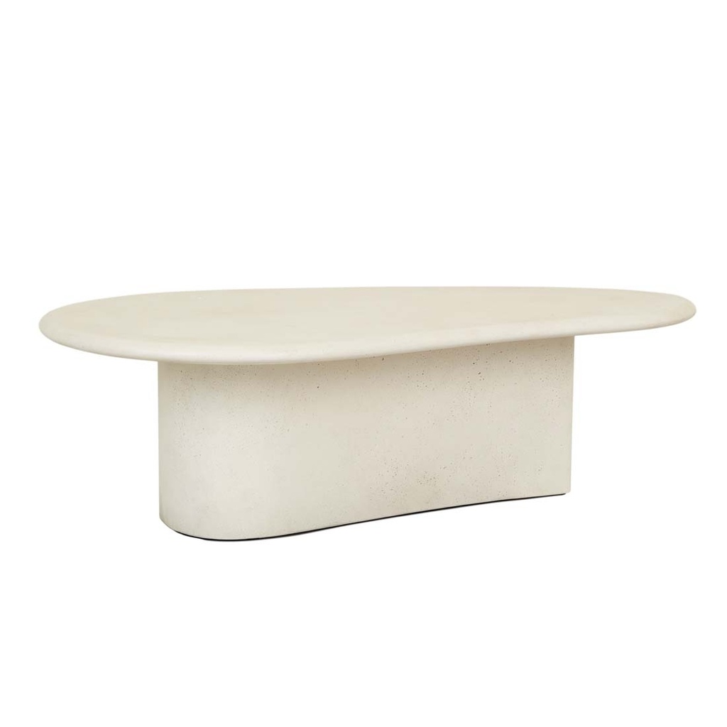 [PETRA-CURVE-COFFEE-TABLE-IVORY-CT-PETRA-CURV] Petra Curve Coffee Table - Ivory