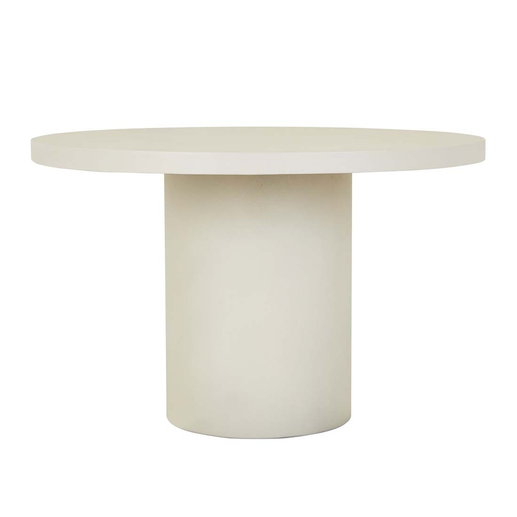 [PETRA-ROUND-DINING-TABLE-IVORY-DT-PETRA-RD-X] Petra Round Dining Table - Ivory