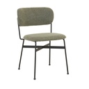 Piccolo Dining Chair - Moss Tweed - Black Metal