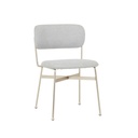 Piccolo Dining Chair - SKY TWEED - Brushed Chrome
