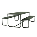 Pier Curve Dining Set Table - Green