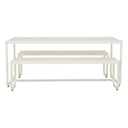 Pier Curve Dining Set Table - White