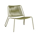 Pier Pipe Linear Occasional Chair - Olive Green