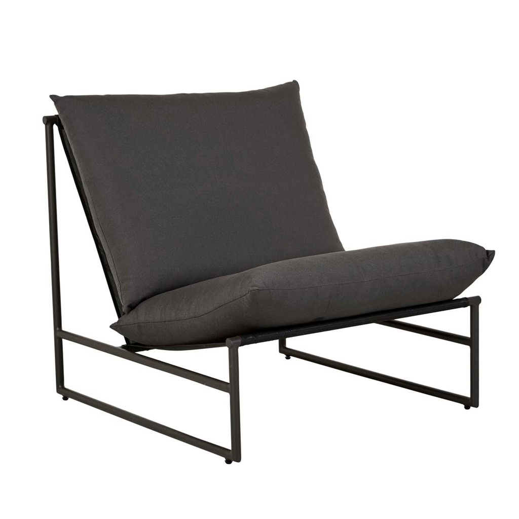[PIER-SLING-OCCASIONAL-CHAIR-DARK-GREY-BLACK-CH-PIER-SLI-OCC-BLACK] Pier Sling Occasional Chair - Dark Grey - Black