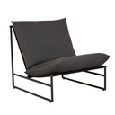 Pier Sling Occasional Chair - Dark Grey - Black