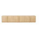 Kin 6 Door Entertainment Unit - Natural Ash