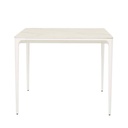 Portsea Classic Square Dining Table - White Stone - White