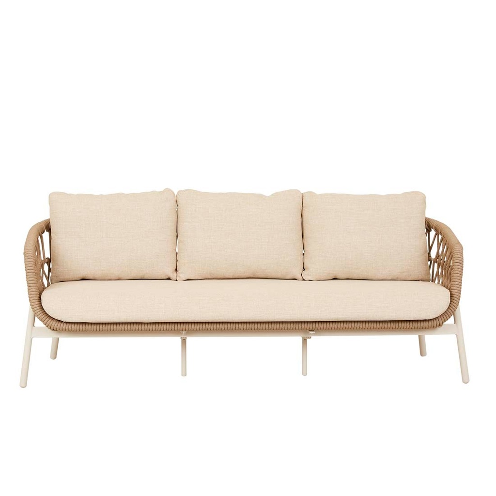 Portsea Cruise 3 Seater Sofa - Natural - Natural Weave