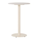 Portsea Cruise Round Bar Table - Alabaster - Ivory White