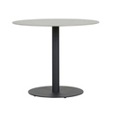 Portsea Cruise Round Dining Table - Grey Stone - Charcoal Aluminium