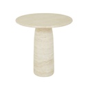 Puddle Side Table - Natural Travertine