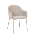 Riley Dining Armchair - Copeland Birch - Sandstone PU